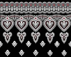 Vector illustration of ukrainian folk seamless pattern ornament. ethnic border element. traditional ukrainian, belarusian folk art knitted embroidery pattern