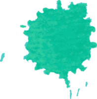 pincelada de aquarela verde png