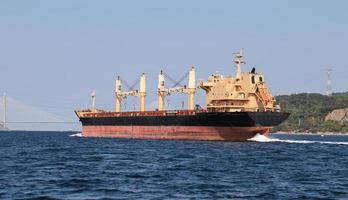 Cargo Ship in Sea photo