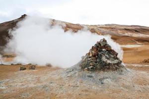 Namafjall geothermal area in Iceland photo