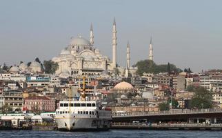 mezquita suleymaniye en la ciudad de estambul foto