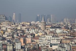 Galata Tower in Istanbul City photo