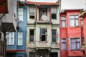 Old Houses in Fener District, Istanbul, Turkey photo