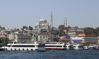 mezquita suleymaniye en la ciudad de estambul foto