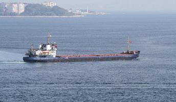 Cargo Ship in Sea photo