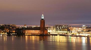 Stockholm City Hall and General view of Stockholm, Sweden photo