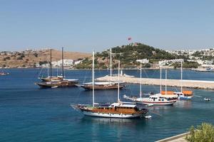 ciudad de bodrum en turquía foto