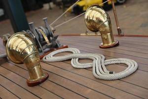 Rope and ship equipments photo