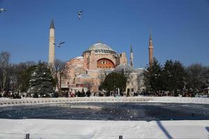 museo hagia sophia en la ciudad de estambul, turquía foto