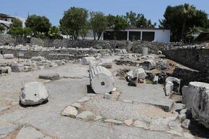 mausoleo de halicarnaso en la ciudad de bodrum foto