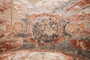 Frescos in a Cave Church in Zelve Valley, Cappadocia photo