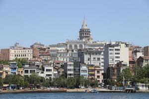 Karakoy and Galata Tower in Istanbul, Turkey photo