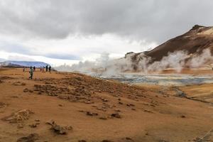 Namafjall geothermal area in Iceland photo