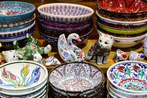 Turkish Ceramics in Grand Bazaar, Istanbul, Turkey photo