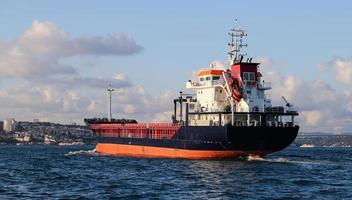 Cargo Ship in Sea photo