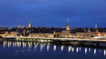 General view of Old Town Gamla Stan in Stockholm, Sweden photo