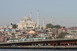 mezquita suleymaniye en la ciudad de estambul foto