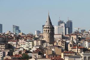 Galata and Karakoy district in Istanbul city photo