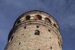 torre de galata en beyoglu, estambul, turquía foto