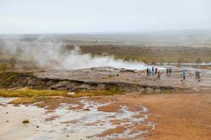 Haukadalur Valley in Iceland photo