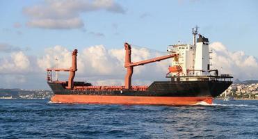 Cargo Ship in Sea photo