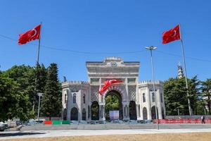 Main entrance gate of Istanbul University on Beyazit Square, Istanbul, Turkey photo