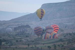 Hot Air Balloons in Cappadocia Valleys photo