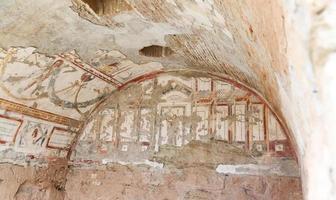 Paintings in Terrace Houses in Ephesus Ancient City photo