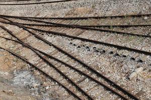 Railroad train truck photo