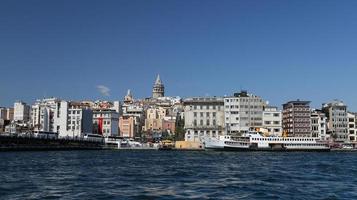 Karakoy and Galata Tower in Istanbul City photo