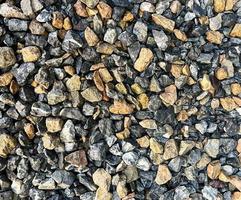 Multi color of Gravel texture wallpaper background photo