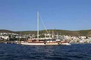 Boats in Bodrum Town photo