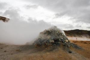 Namafjall geothermal area in Iceland photo