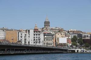 Karakoy and Galata Tower in Istanbul, Turkey photo