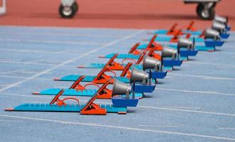 tacos de salida en atletismo foto