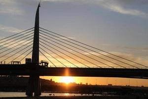 Golden Horn Metro Bridge in Istanbul, Turkey photo