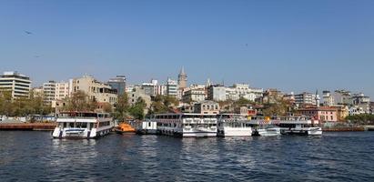 Karakoy District and Galata ower in Istanbul photo