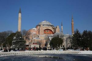 museo hagia sophia en la ciudad de estambul, turquía foto