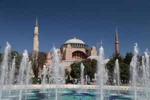 museo hagia sophia en la ciudad de estambul, turquía foto