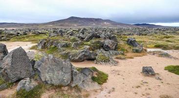 área volcánica de krafla en islandia foto