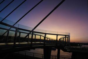 puente de metro golden horn en estambul, turquía foto