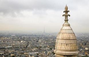 vista de parís desde la basílica del sacre coeur foto