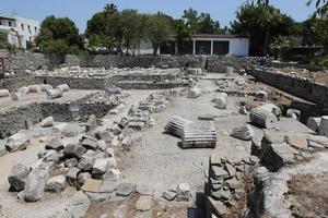 mausoleo de halicarnaso en la ciudad de bodrum foto