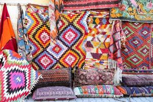 Turkish Traditional Carpets in Goreme, Nevsehir, Turkey photo