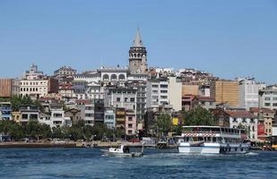 Karakoy and Galata Tower in Istanbul photo