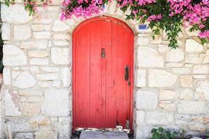 Wooden Door in Old Datca, Turkey photo