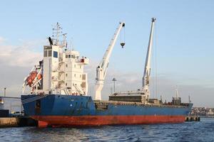 Container Ship in a port photo