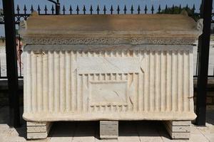 Sarcophagus in Hierapolis Ancient City, Turkey photo