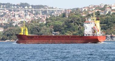 Orange Cargo Ship photo