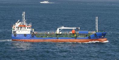 Blue Tanker Ship photo